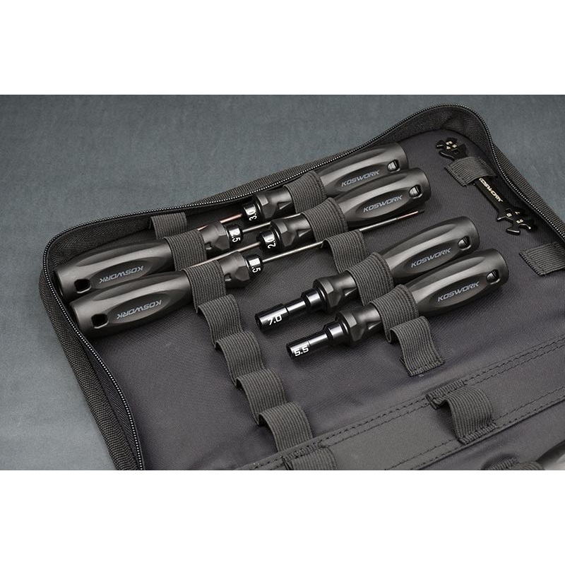 Koswork KOS13215 10pcs Tool Set (w/Parts Box & Tool Bag) (Light Tri Handle)