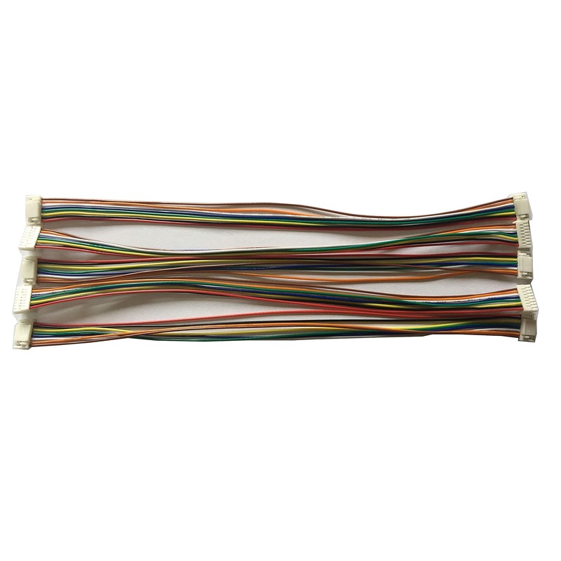 8 pin GH1.25 mm wie double ends 200mm (packed 5pc per bag)
