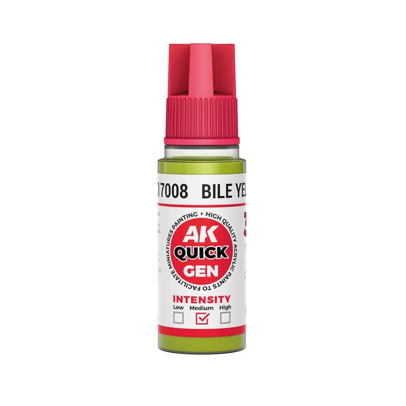 AK Interactive AK17008 Quick Gen Bile Yellow 18 ml