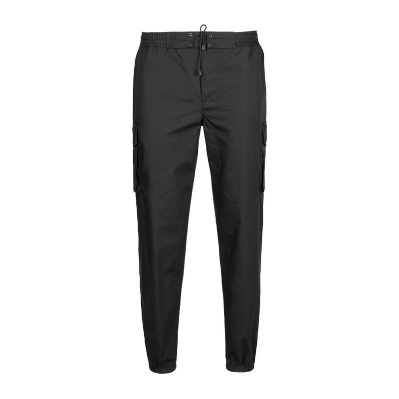 Rip-Top Black Jogger Pants