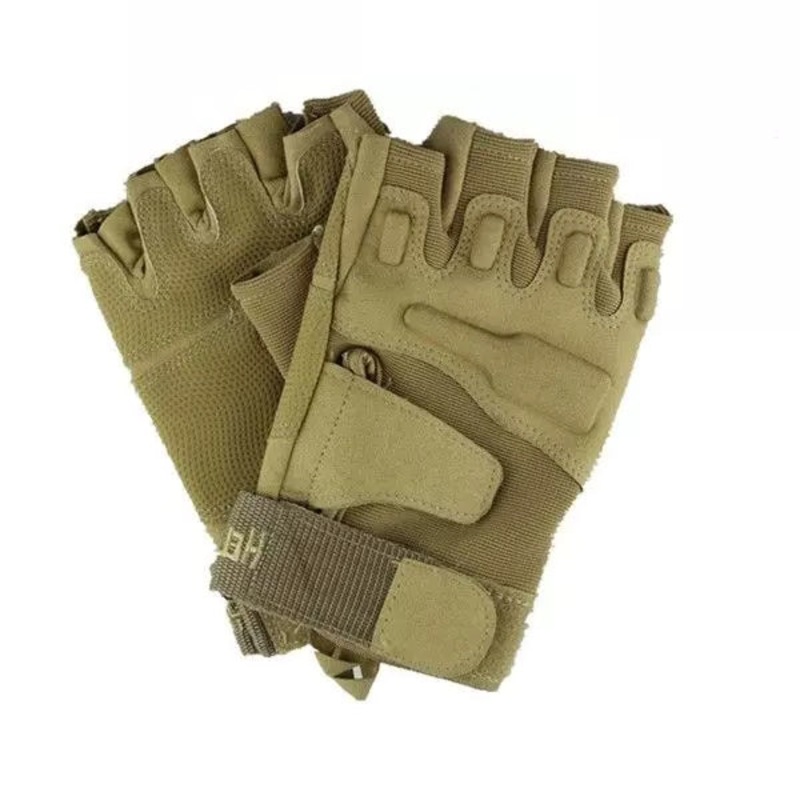 TACTICA Coyote Rugged Fingerless Gloves