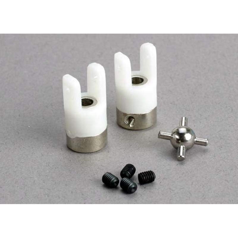 Traxxas 1539 - U-Joints (2)/ 3mm Set Screws (4)
