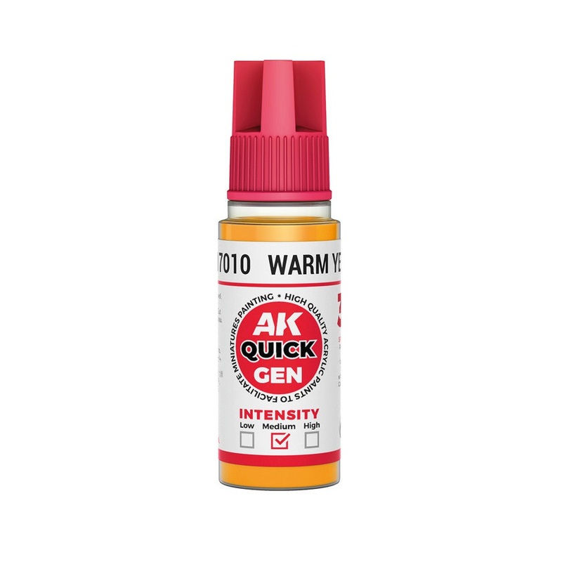 AK Interactive AK17010 Quick Gen Warm Yellow 18 ml