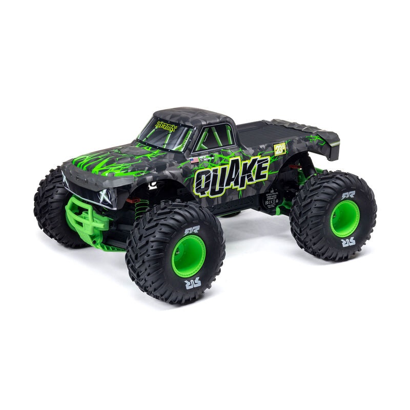 ARRMA ARA3537T2 1/10 QUAKE 223S DSC 2WD RTR Brushless Monster Truck, Green