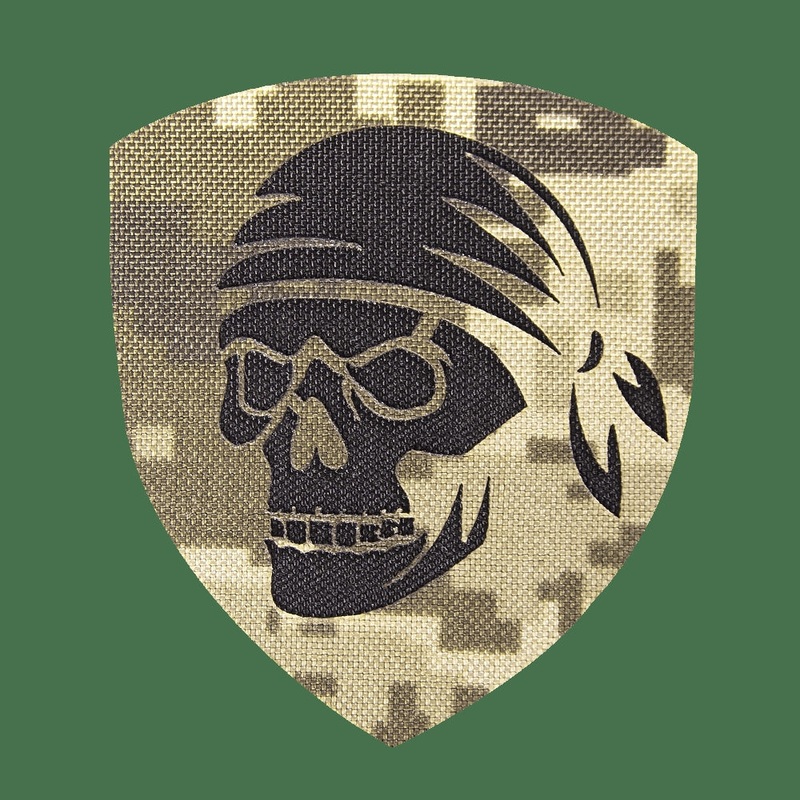 Camotec Skull With Bandana Patch - Durable Utility Patch