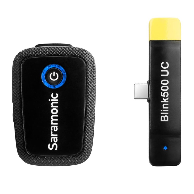 Saramonic Blink 500 B5 Wireless Clip-On Mic System with Lavalier & Dual USB-C Receiver for Android Devices & more