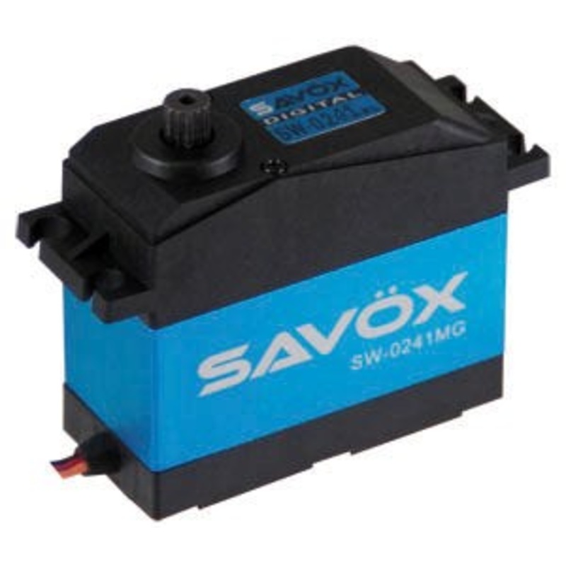 Savox SW-0241MGP HV Large Scale 1/5th 40kg/cm 0.17sec @ 7.4v Waterproof Digital Servo with Soft Start 66x30x59mm 200g