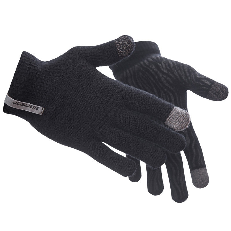 Sensor Merino Black Gloves, Large/X-Large