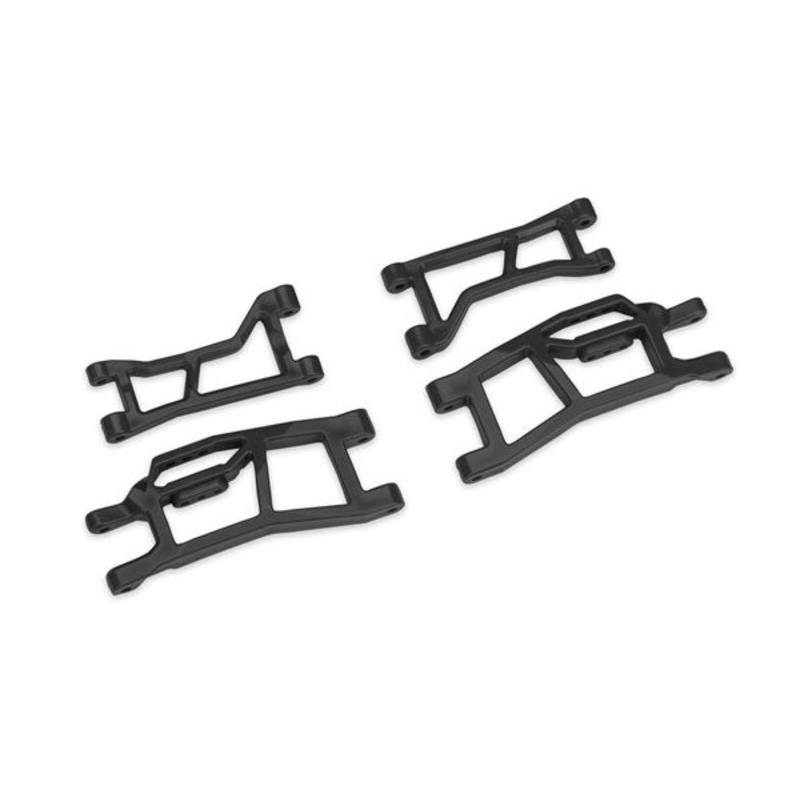 Traxxas 10725-BLK WideMaxx Front Upper & Lower HD Suspension Arms Black