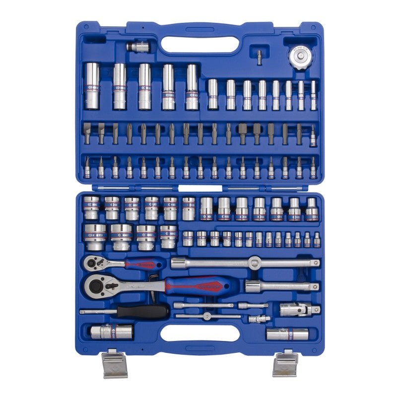 Universal 96-Piece Socket Set 1/4" to 1/2" in Plastic Case