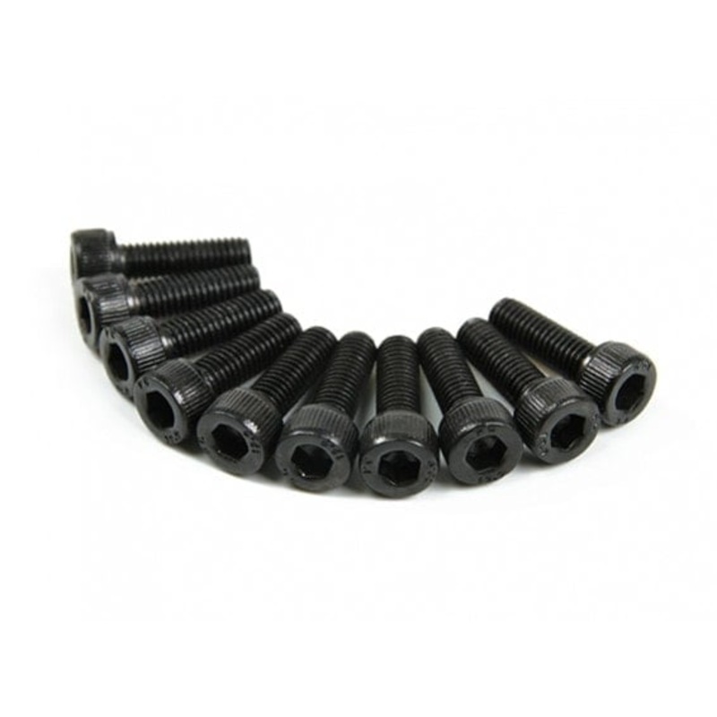 10pc M3 Cap Head Hex Screw Pack Black 8.8 Steel