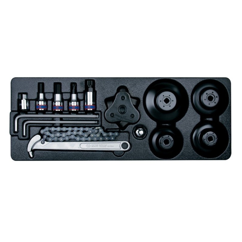 13-Piece Olive Filter Screwdriver Set with Storage Tray