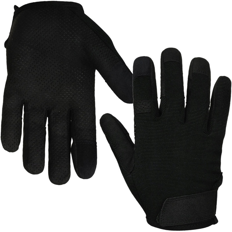 MI-TEC Performance Touch Black Rugged Gloves