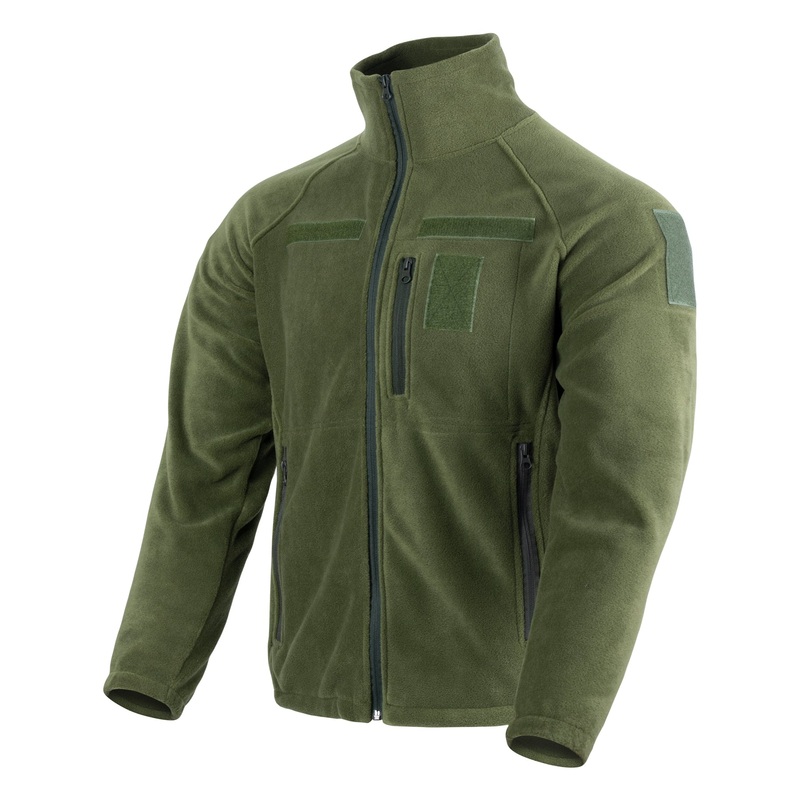 Olive Fleece Raglan Pullover
