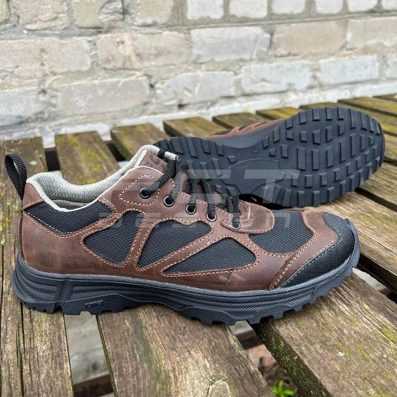Rugged Brown Mesh Sneakers Varjag
