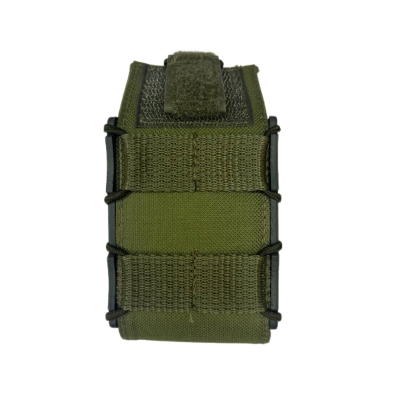 Olive Radio Pouch for Outdoor Use
