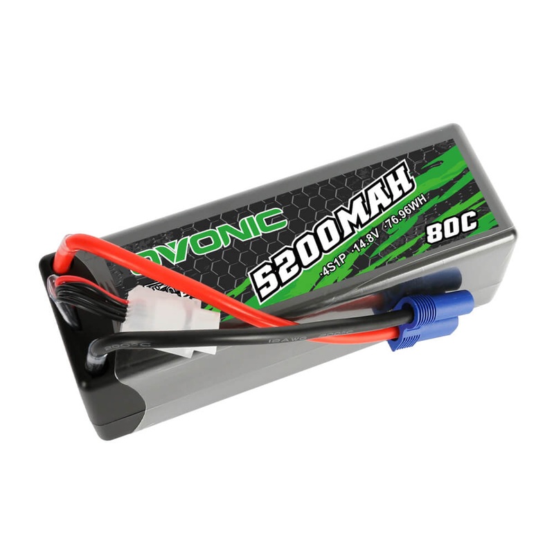 Ovonic Rebel 80C 14.8V 5200mAh 4S LiPo Battery EC5 For ARRMA 8S Car