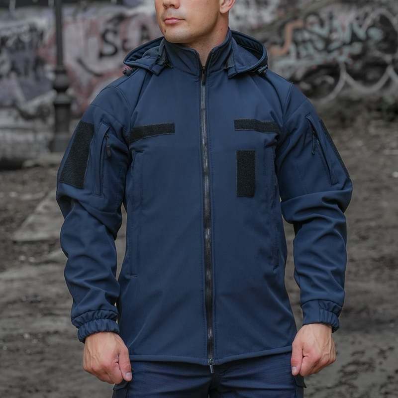 Softshell Jacket for Emergency Services, Blue, Size 64