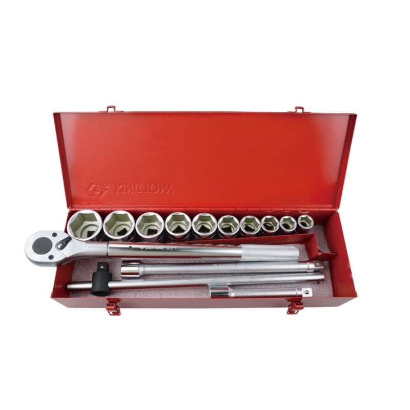 14-Piece 3/4" Socket Set in Metal Case