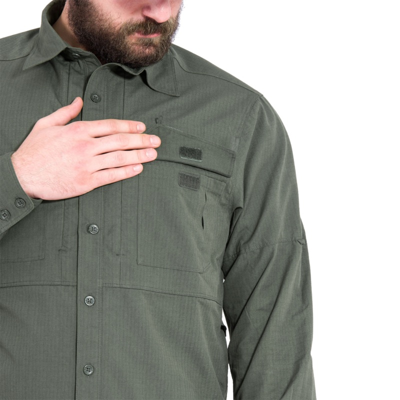 Pentagon Plato Long Sleeve Shirt - Multi-Terrain Green