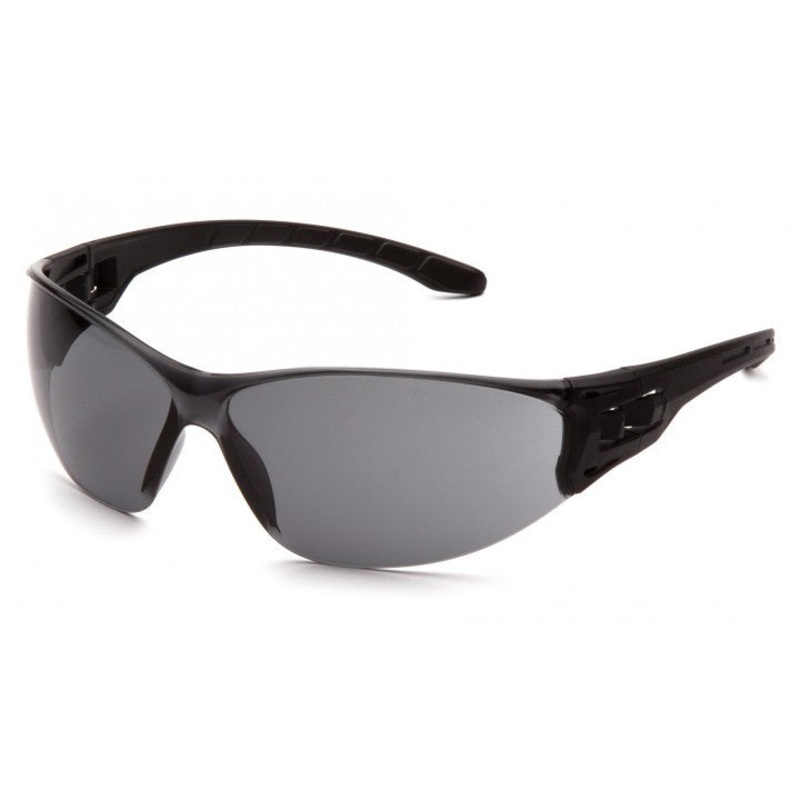 Pyramex Trulock Protective Sunglasses, Gray Lenses, Black Frame