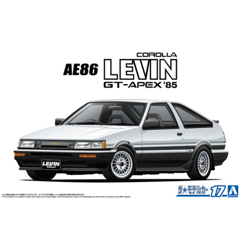 Aoshima 6931 1/24 Toyota AE86 COROLLA LEVIN GT-APEX '85