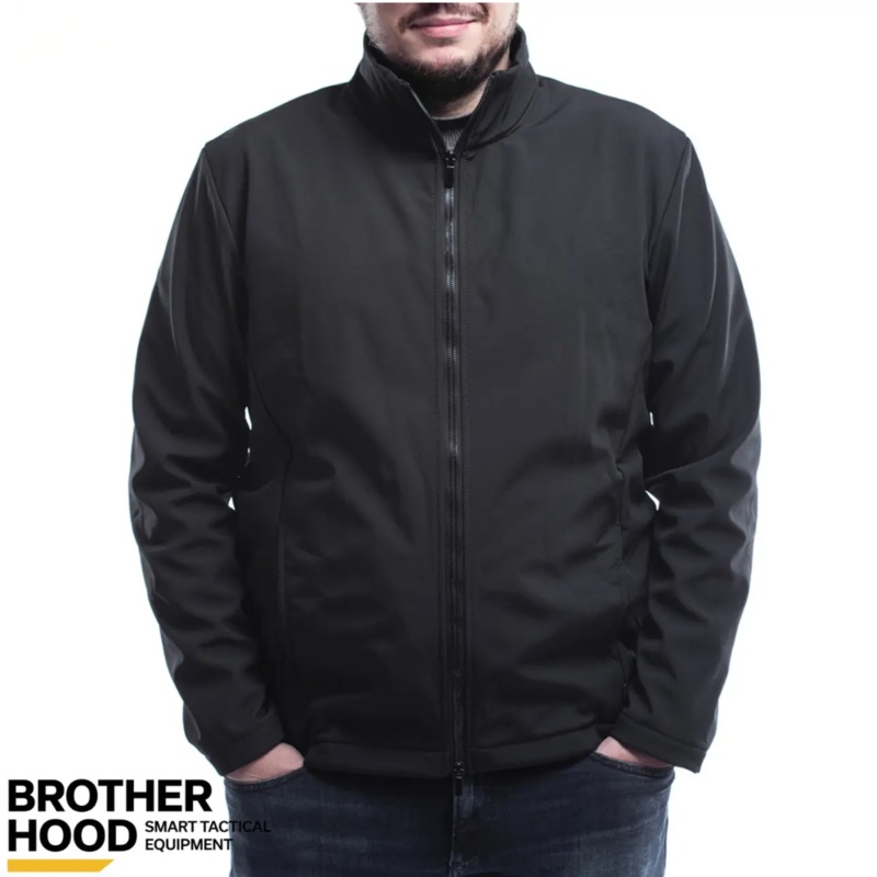 Brotherhood Urban Black Softshell Jacket - Versatile Comfort