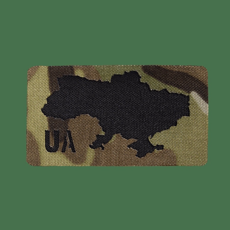 Camotec UA Patch/Velcro 4.5x8 Multicam/Black