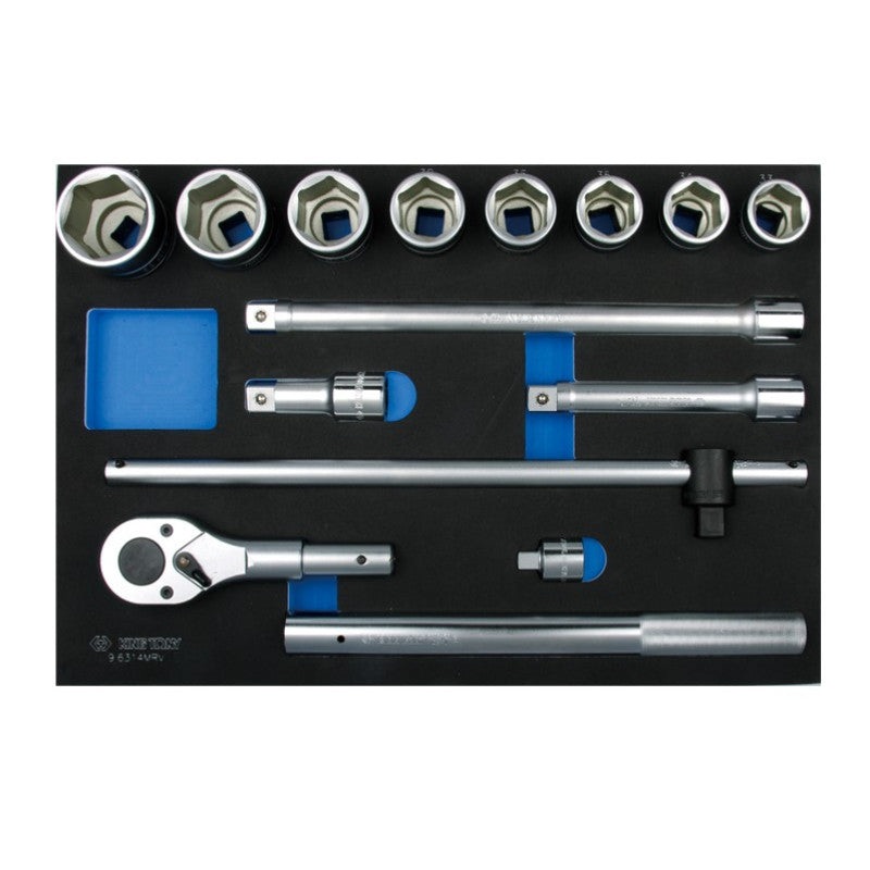 3/4" Drive Socket Set with Accessories, 14 Pieces