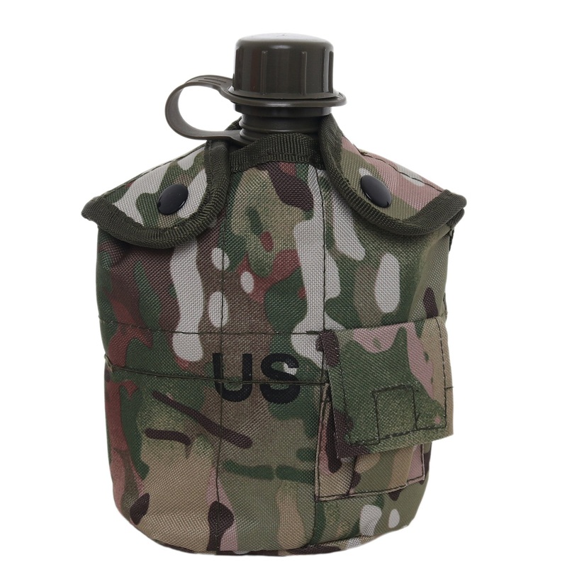 Multicam Plastic U 1 Water Bottle with Cup