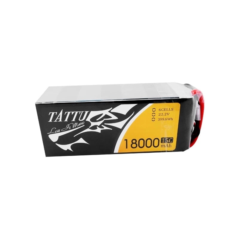 TATTU 18000mAh 22.2V 6S LiPO Battery Burst 15C with XT90S AS150 for Big Load Multirotor FPV Drone Hexacopter Octocopter with AS150 Plug