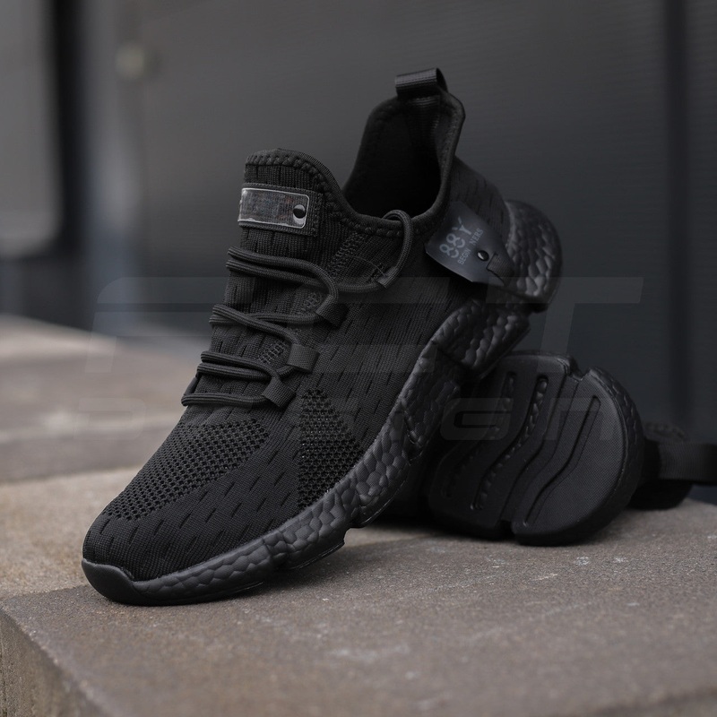 Black FCT-8 Rugged Summer Mesh Sneakers