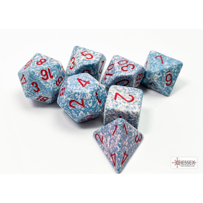 Chessex 25300 Air Speckled Polyhedral 7-Die Set