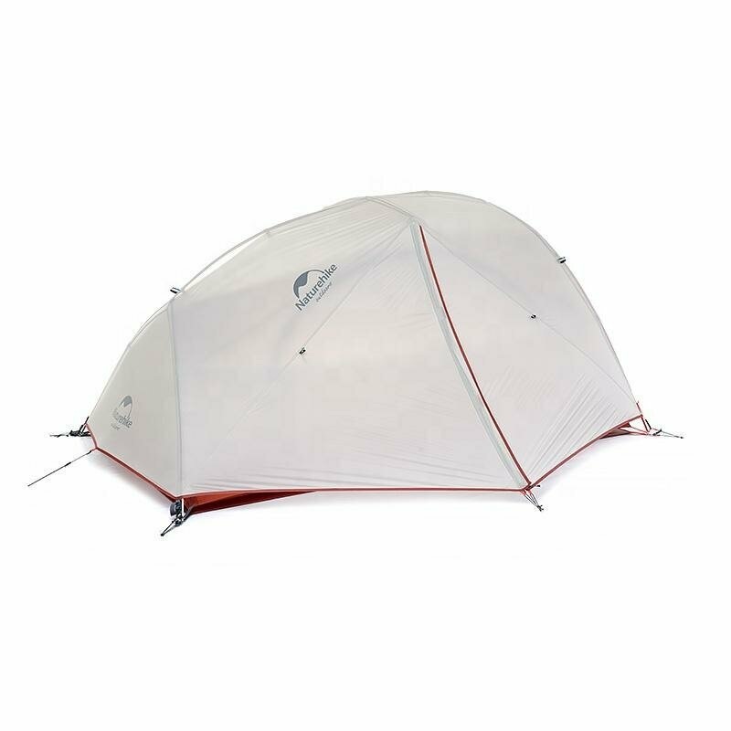 Naturehike Star-River 2 Updated Two-Person Ultralight Tent with Footprint, Gray-Red