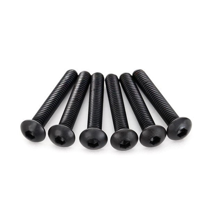 Traxxas 2596 - Screws 4x25mm button-head machine (hex drive) (6)