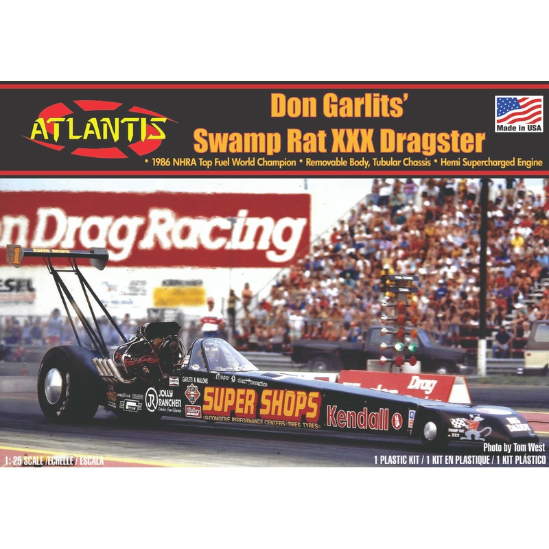 Atlantis Models H7152 1/25 DGarlits Swamp Rat Dragster