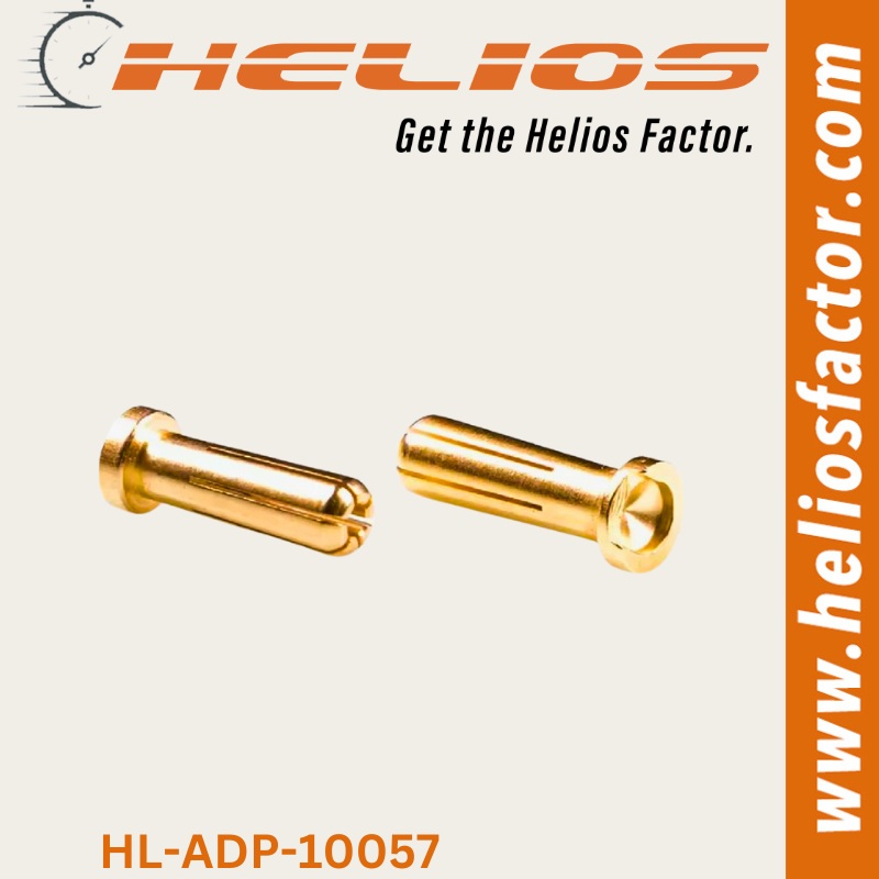 Helios - Connector - 5mm Banana Plug Male Bullet (Pair)