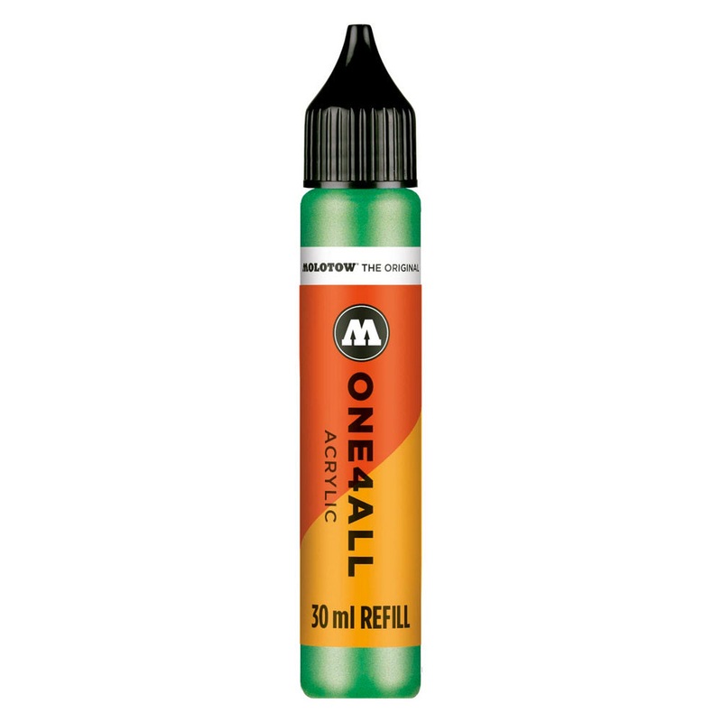 Molotow 693226 Markers One4All Refill #226 Metallic Light Green 30ml