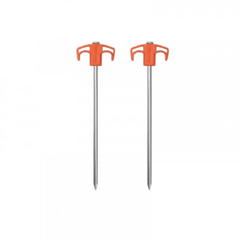 Naturehike 25cm Metal Tent Stakes, Orange, Set of 2