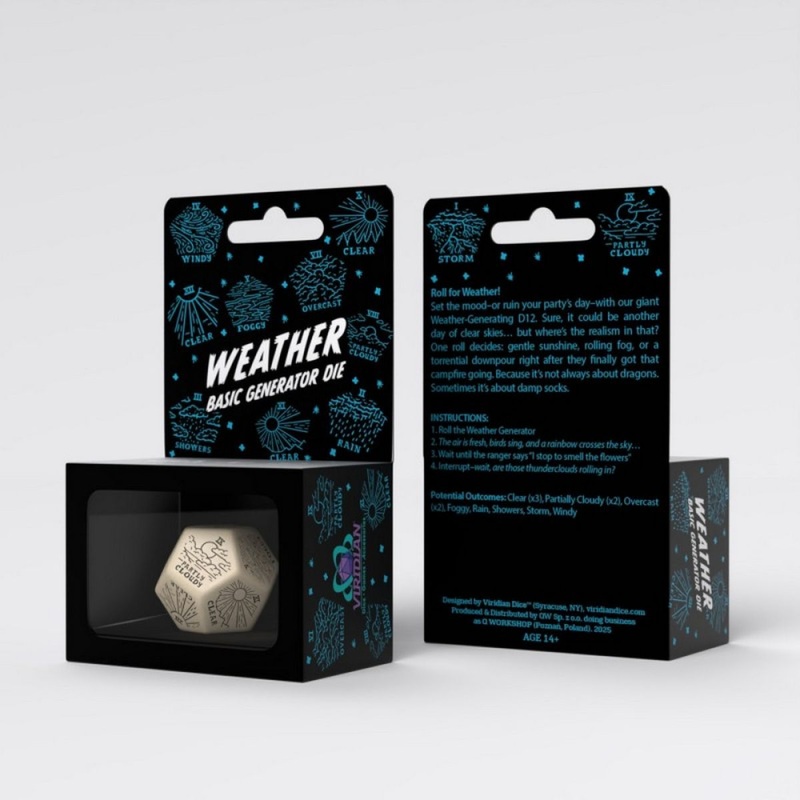 Q Workshop 20VWTG01 Weather Generator Die: Beige/Black