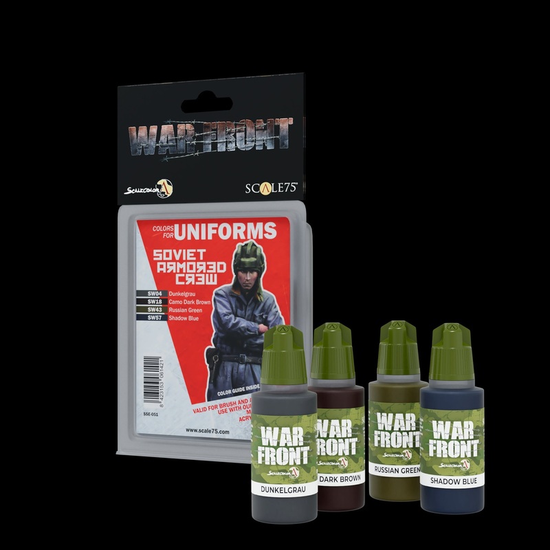 Scale 75 SSE-051 Warfront Soviet Armored Crew Paint Set
