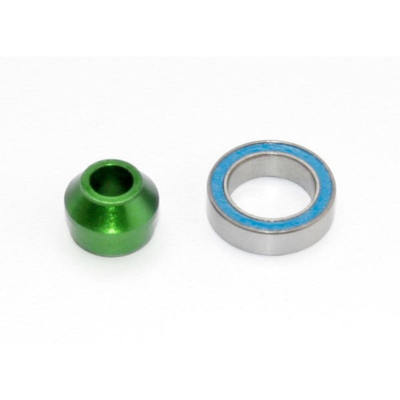 Traxxas 6893G Bearing adapter 6061-T6 aluminum (green-anodized) (1)