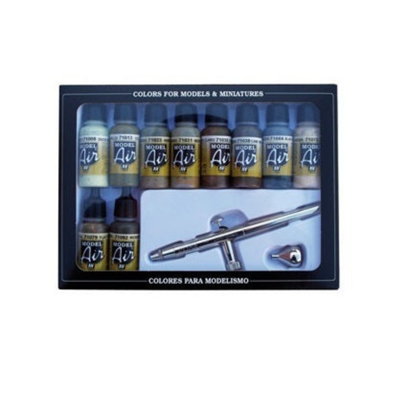 Vallejo AV71168 Model Air Camouflage Colors 10 Colour Set