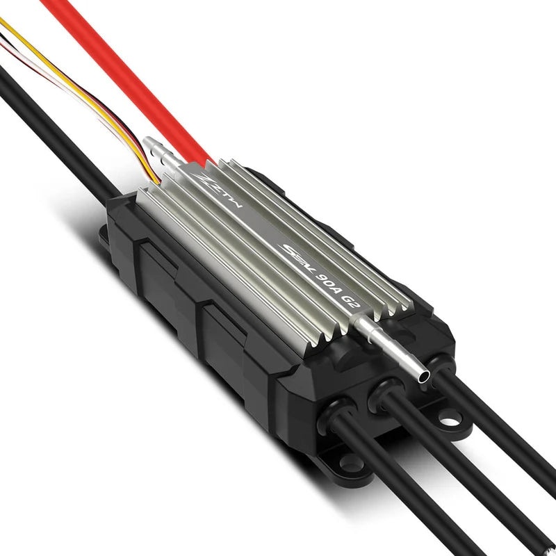 ZTW ZTW-7090210 Seal 90A G2 Brushless Marine Boat ESC, 3-8s Lipo, Adjustable 8A SBEC 95x44x27mm XT90 Plug