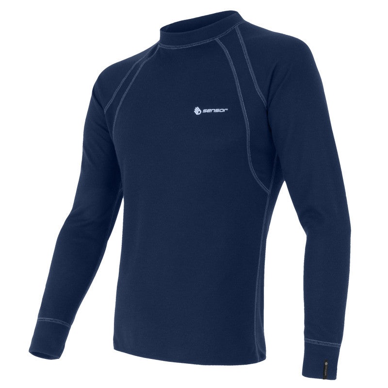 Men's Sensor Double Face Long Sleeve Thermal Shirt - Deep Blue