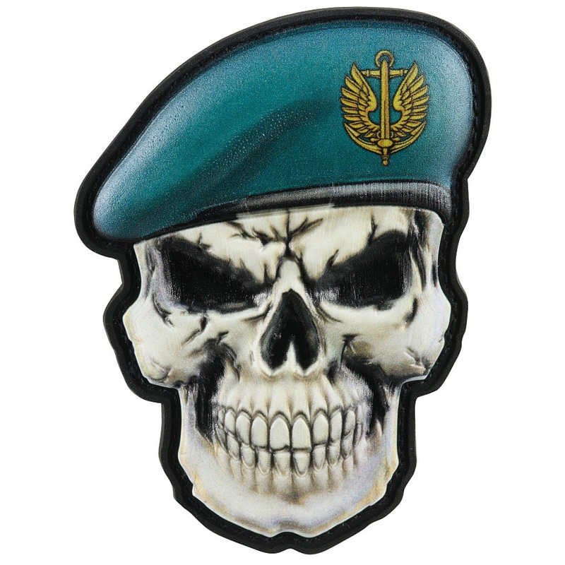 PVC Skull Chevron - Durable Outdoor Patch