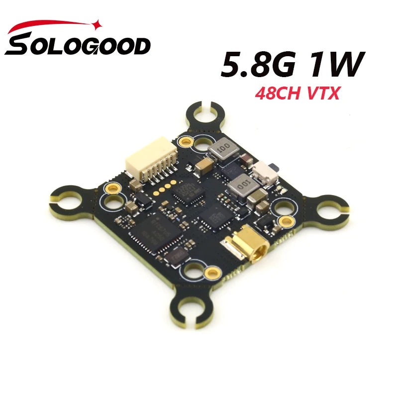SoloGood 48CH 5.8G 1W VTX Image Transmission Rush Cherry ntenna Input Voltage 7-26V 25/100/200/400/1000mW SoloGood 5.8G 1W
