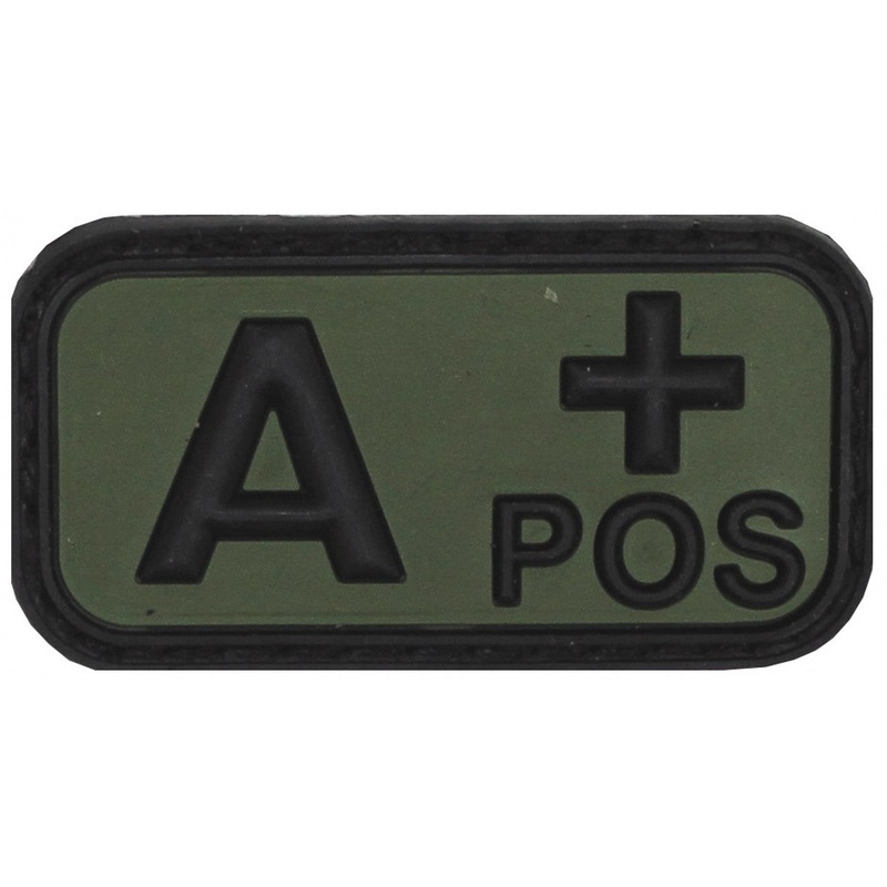 Blood Type Patch A(II) Rh+ Olive