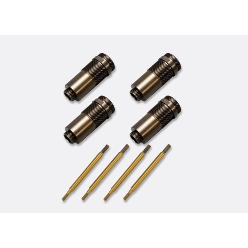 Traxxas 5466R 1/10 Aluminum GTR Shock Bodies w/ TiN Shafts (4)
