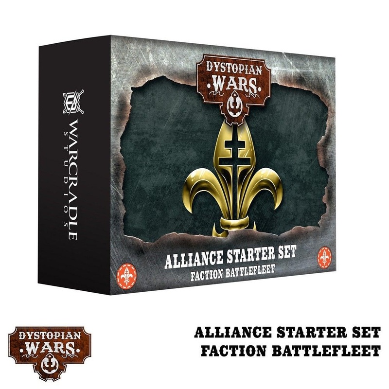 Warcradle DWA260000 Dystopian Wars: Alliance Starter Set - Faction Battlefleet